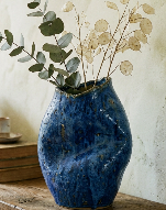 Vase Asymétrique Bleu